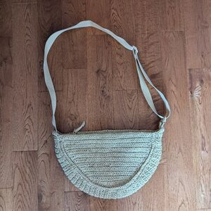 Uniqlo woven halfmoon bag